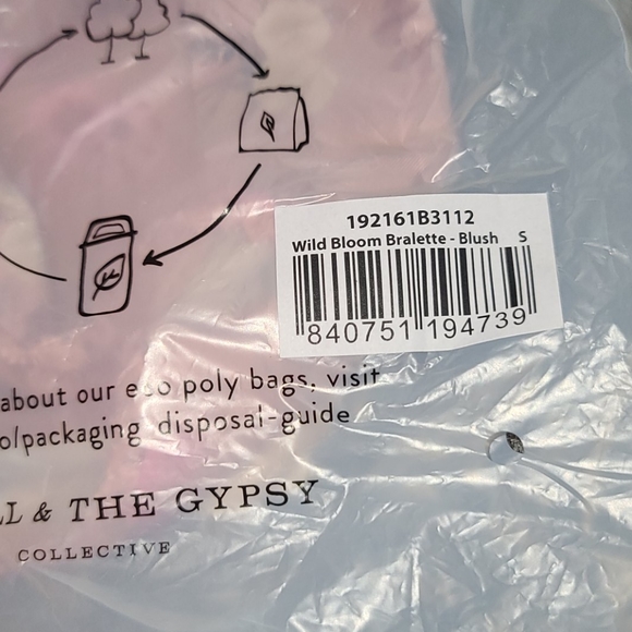 New spell designs wild bloom bralette bra blush S - Picture 11 of 16